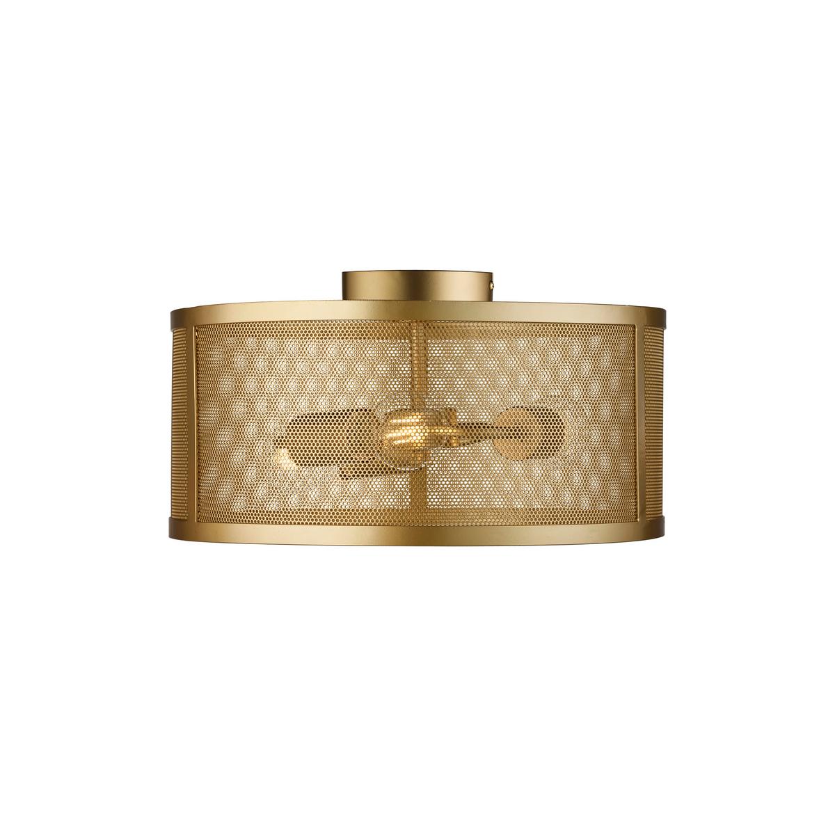 Deckenleuchte 2843-3go - Goldfarben, Design, Metall (45/45/21cm)