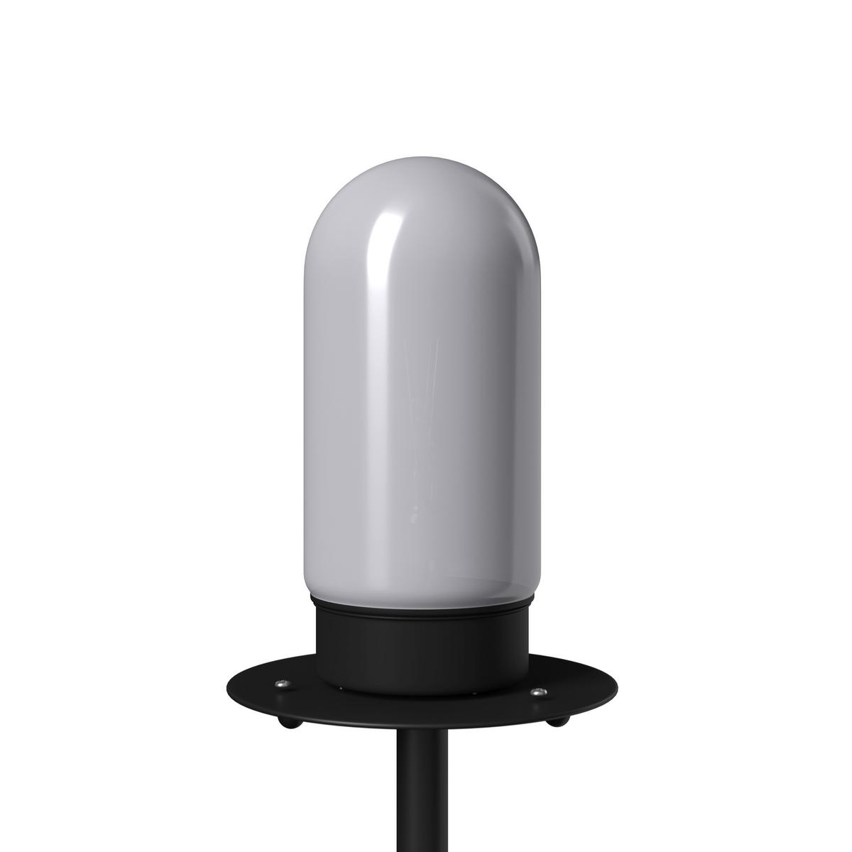 STOJACIA LAMPA IVO - čierna/béžová, Modern, kov/plast (35/158/35cm) - Bessagi Garden