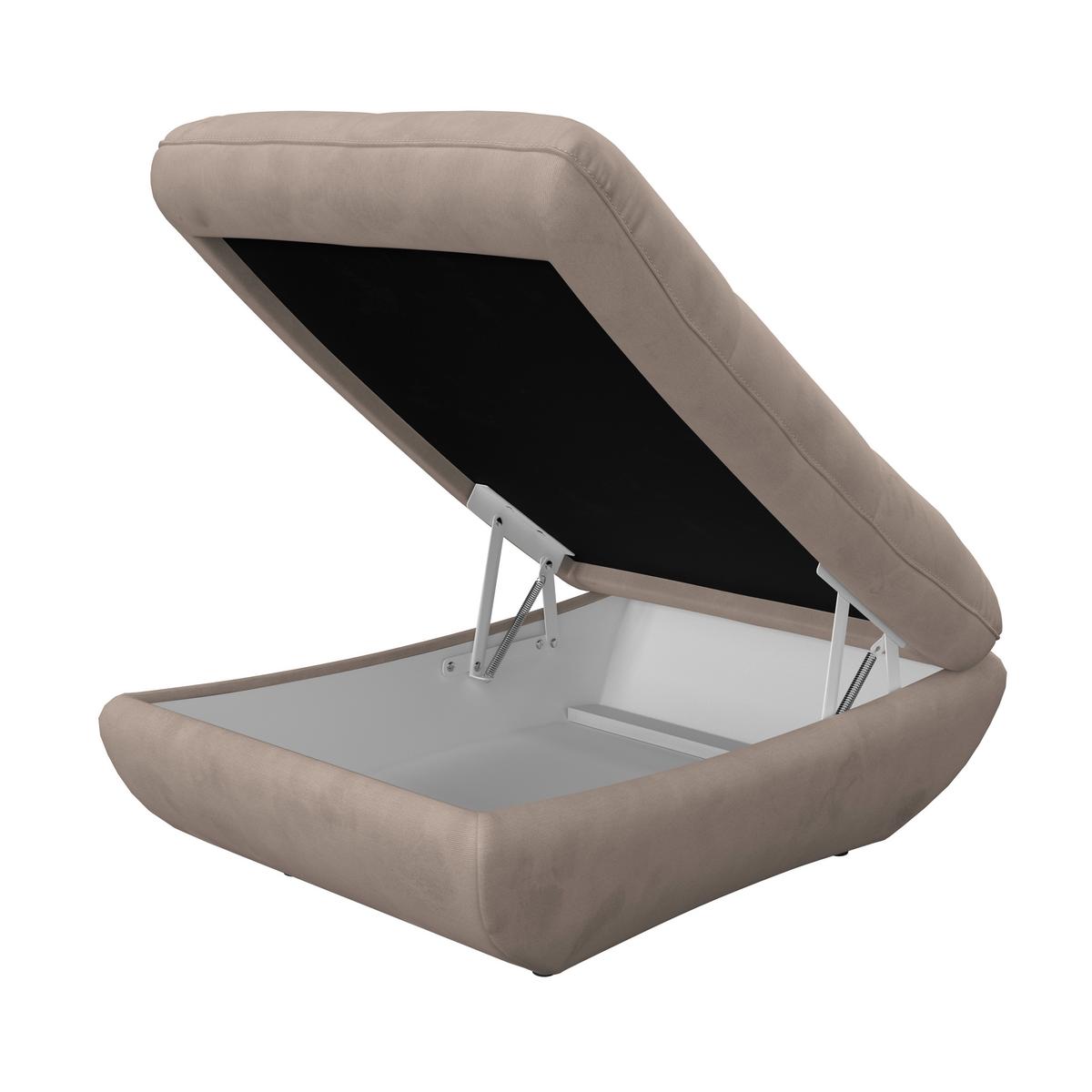 Hocker Park - Beige/Schwarz, MODERN, Textil (107/75cm) - Luca Bessoni