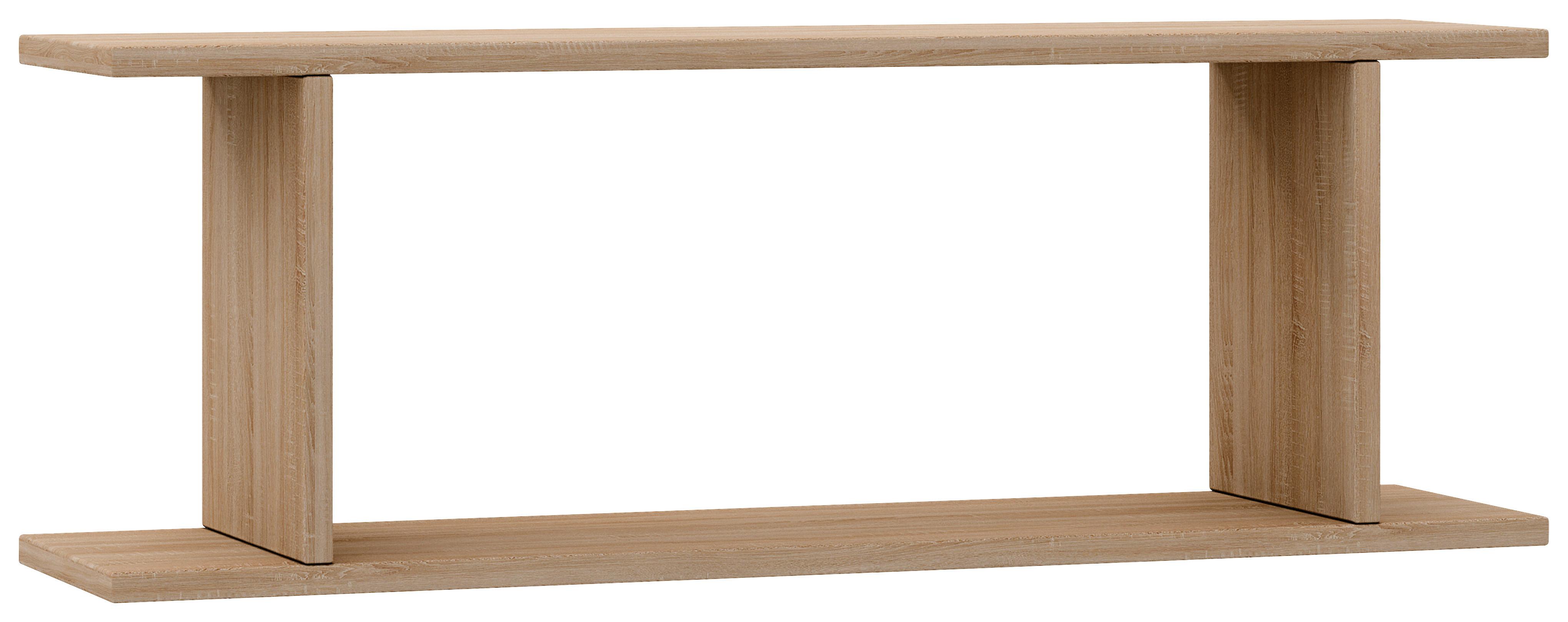 Wandregal Sirola Sonoma Eiche Dekor B: 80 cm - Sonoma Eiche, KONVENTIONELL, Holzwerkstoff (80/28/19,7cm) - MID.YOU