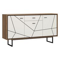 Kommode Brolo Catania Eiche/Schwarz B: 167cm - MODERN, Holzwerkstoff (167/90,3/40cm)