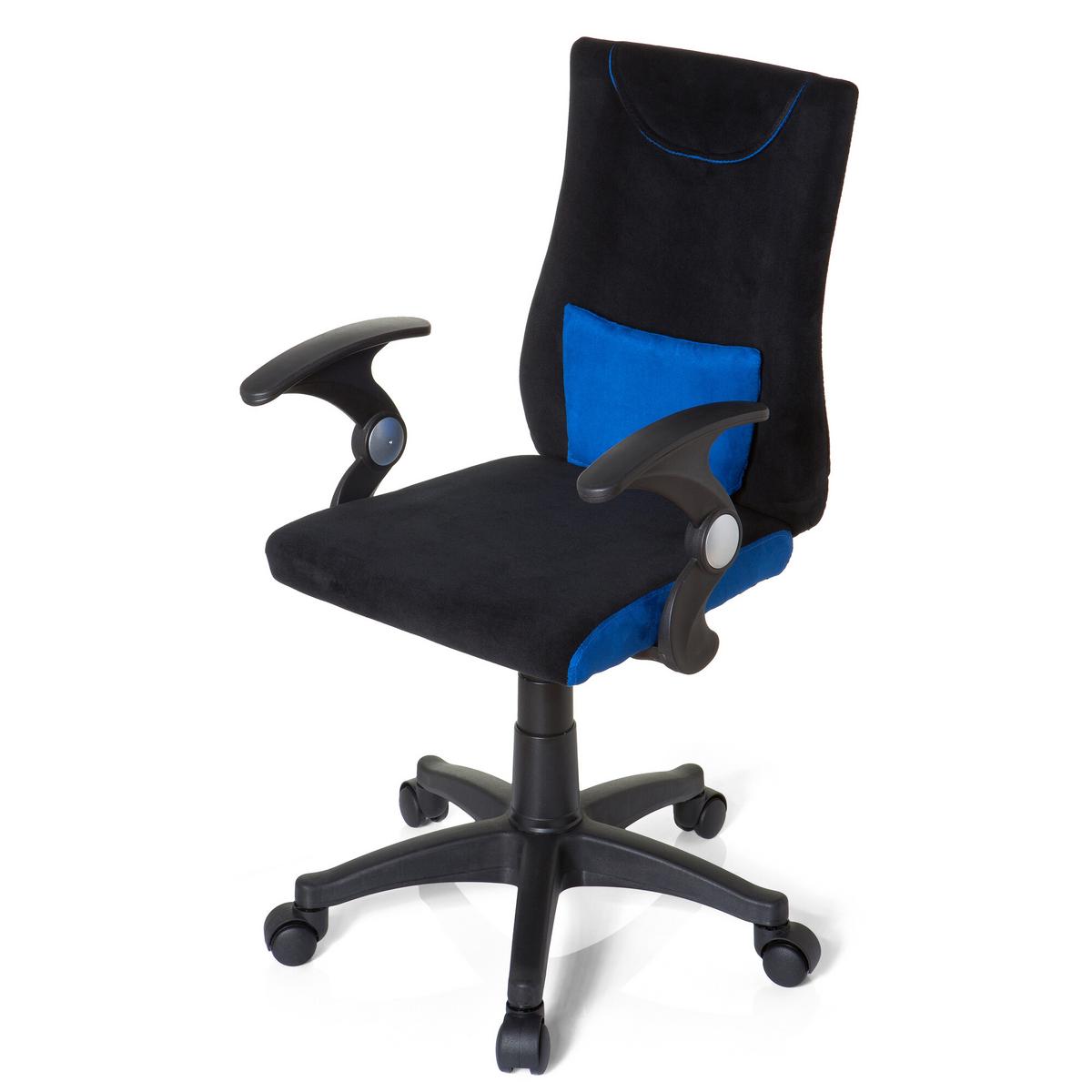 Jugenddrehstuhl Kiddy Pro Al Blau/Schwarz - Blau/Schwarz, Basics, Kunststoff (50/87-97/40cm) - MID.YOU