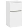 Unterschrank Kopenhagen B: 40 Cm Weiß - Silberfarben/Weiß, KONVENTIONELL, Holzwerkstoff (40/79/35cm) - Held