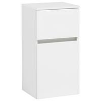 Unterschrank Kopenhagen B: 40 Cm Weiß - Silberfarben/Weiß, KONVENTIONELL, Holzwerkstoff (40/79/35cm) - Held