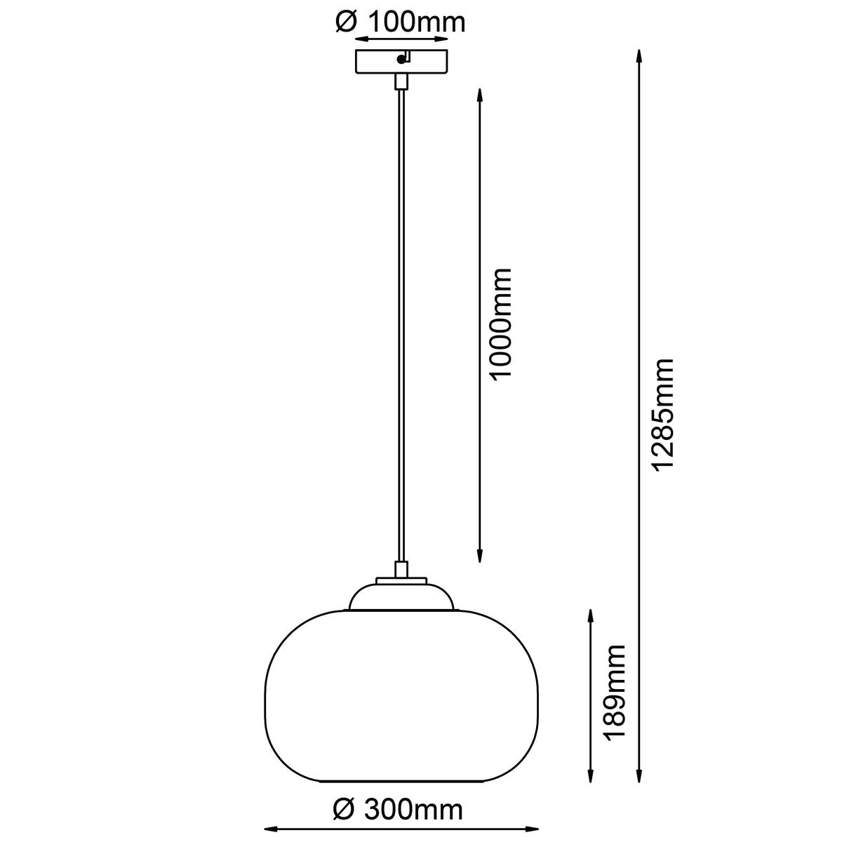 Pendelleuchte 99860/05 Blop - Weiß, Design, Glas/Metall (30/128,5cm) - Brilliant