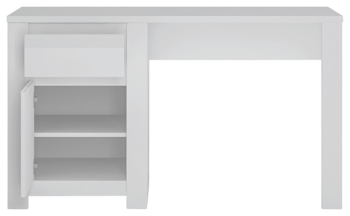 Psací stůl NOVI barva bílá - bílá, Moderní, kompozitní dřevo (130/75/60cm) - Premium Living