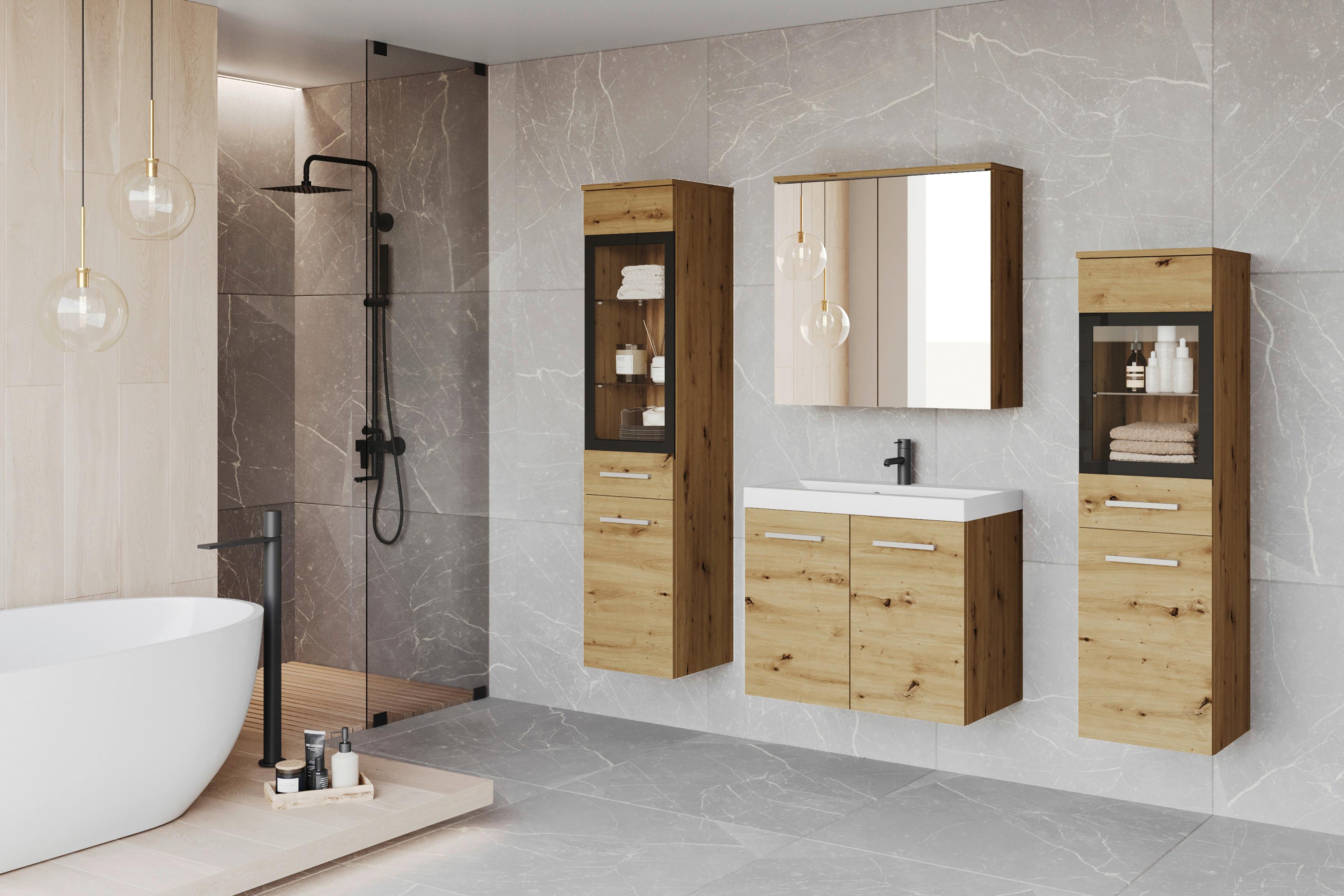 Badmöbel-set 5-tlg. Madrit 120 Cm Artisan Eiche