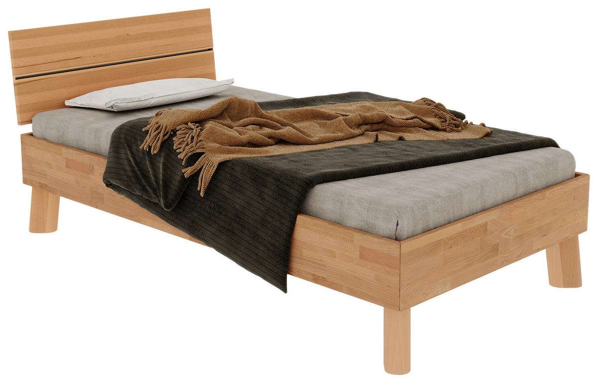 Bett Como Kernbuche 100x200cm - Kernbuche, MODERN, Holz (100/200cm) - MID.YOU
