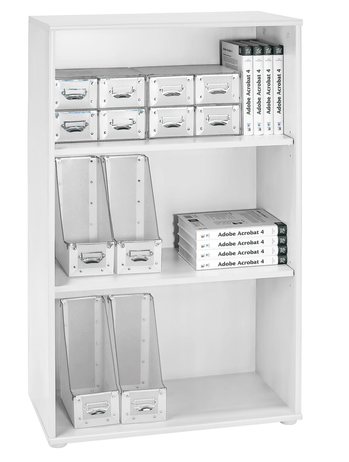 REGÁL JOSEF 5 - biela, Modern, kompozitné drevo (60/110/30cm)