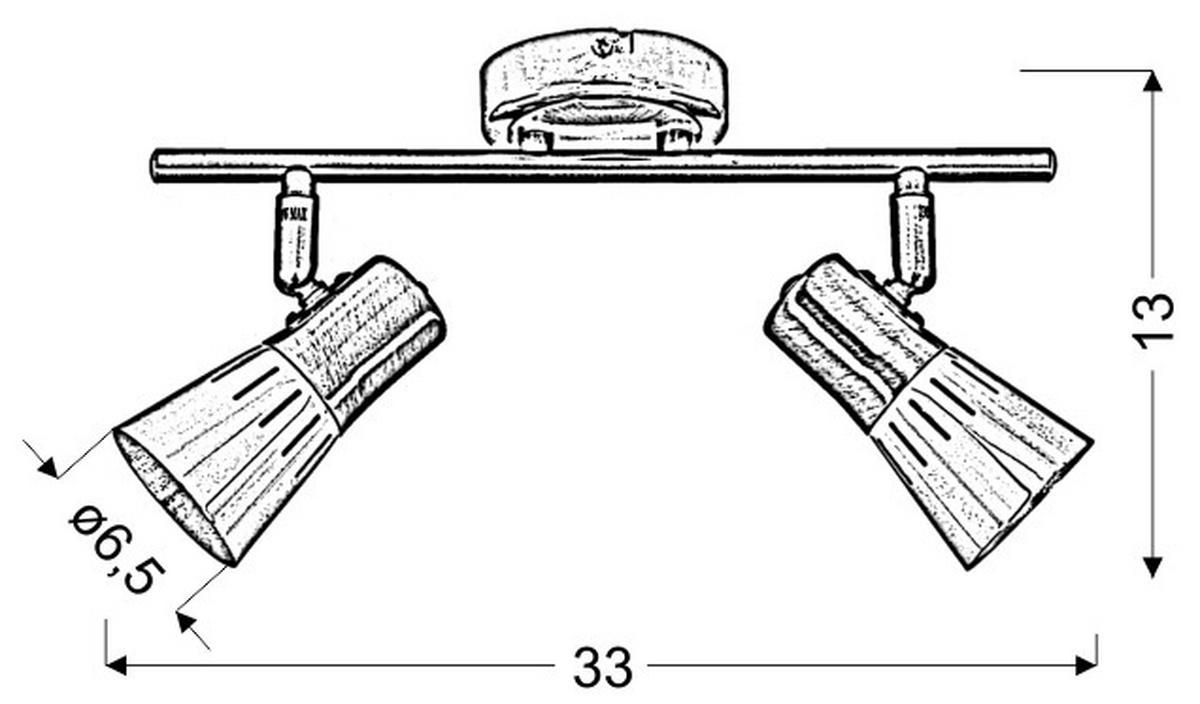 Deckenstrahler 92-84487 - Basics, Metall (33/13/8cm)