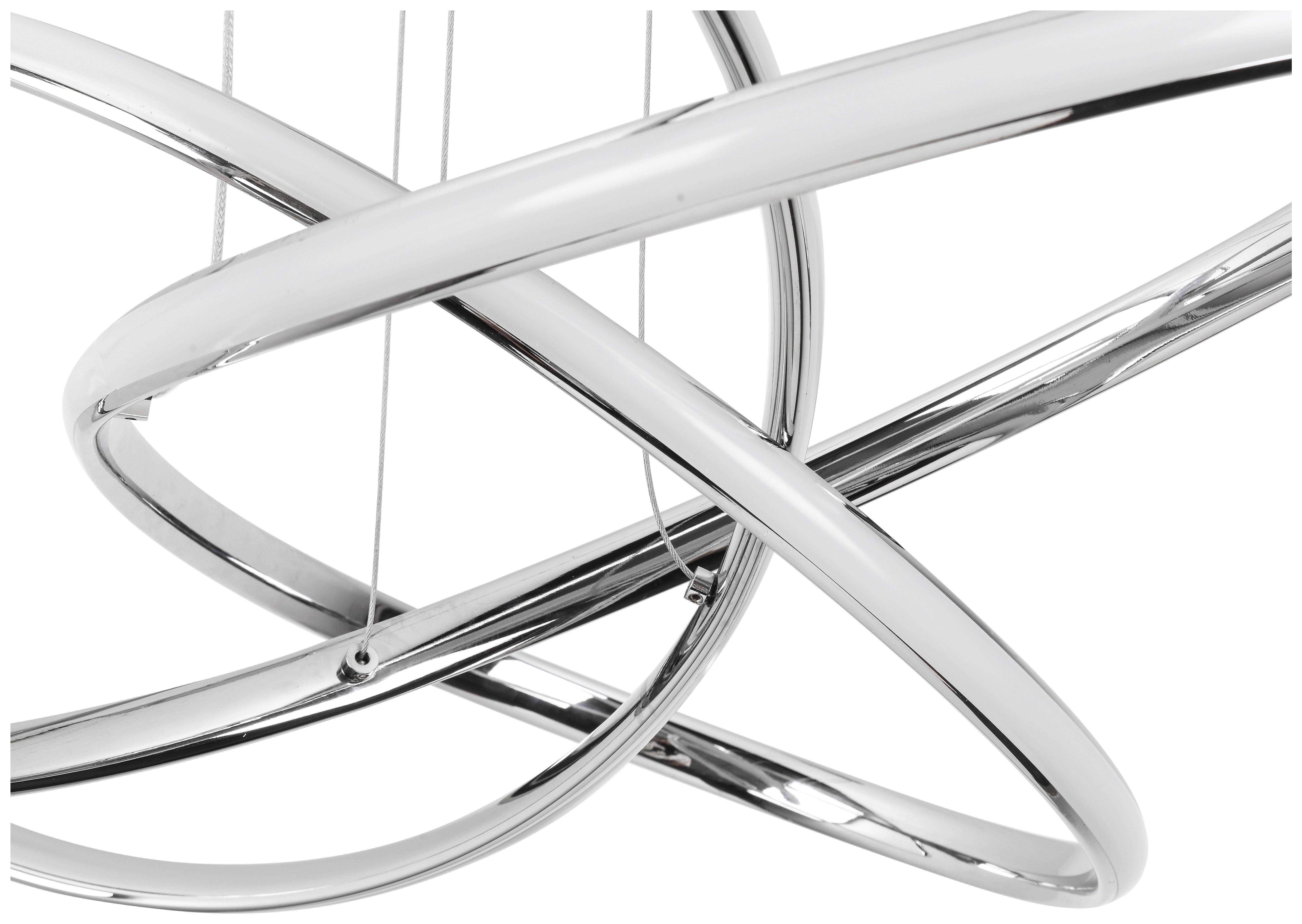 LED závesné svietidlo Lenore, max. 36 Watt - chrómová, Modern, kov/plast (60/120cm) - Premium Living