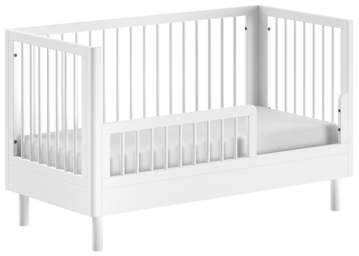 GITTERBETT Forrest Weiß 70x140cm - Weiß, MODERN, Holz (70/140cm) - Vipack