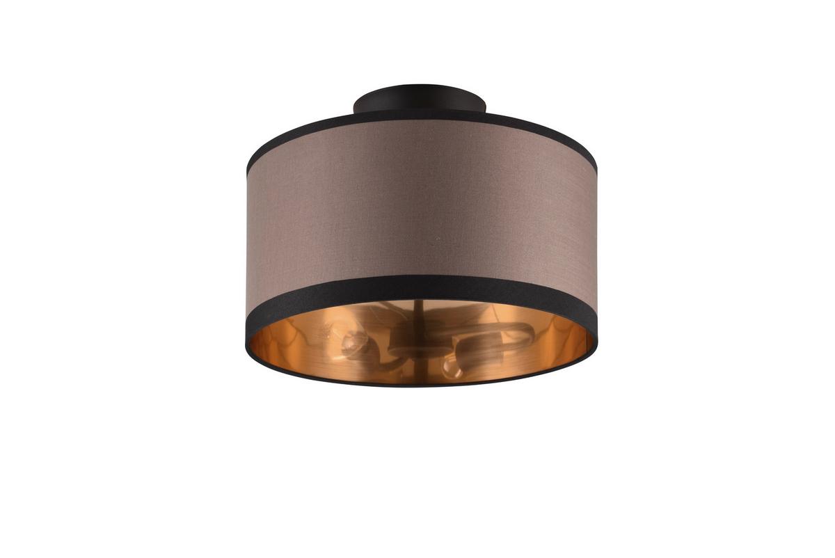 Deckenleuchte R61552041 Davos - Taupe/Goldfarben, Design, Textil/Metall (30/22cm)