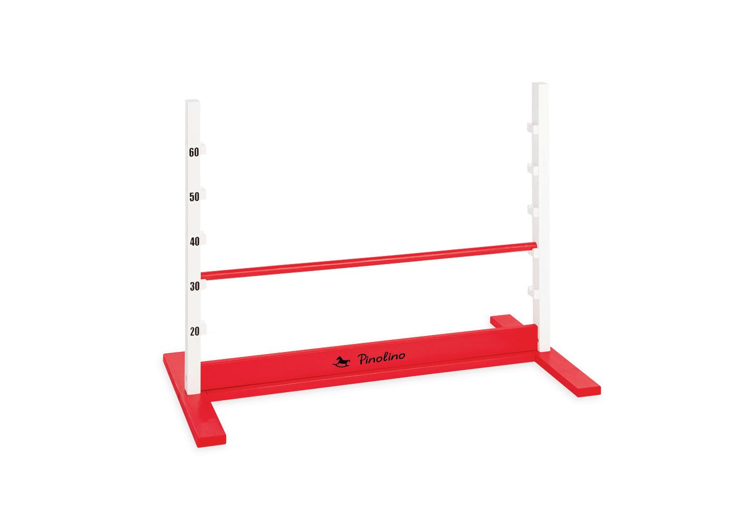 Hindernisparcour Hoppe - Rot, Basics, Holz (92/67/50cm) - Pinolino
