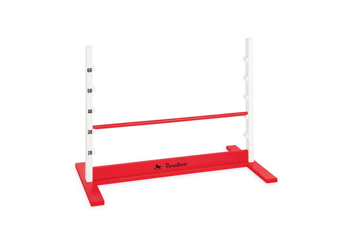 Hindernisparcour Hoppe - Rot, Basics, Holz (92/67/50cm) - Pinolino