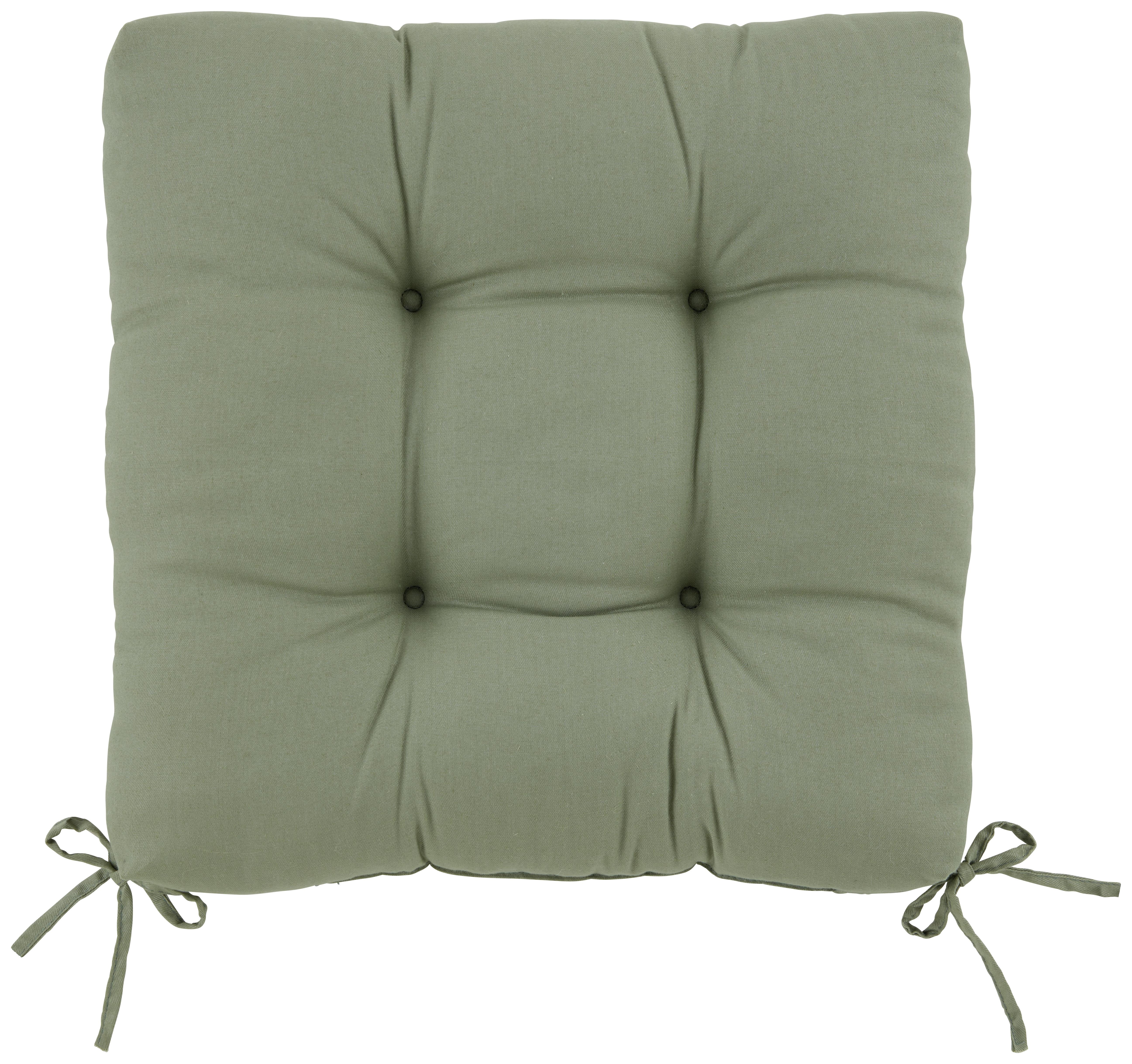Poduška Na Sedenie Elli, 40x40cm - zelená, textil (40/40/7cm) - Modern Living