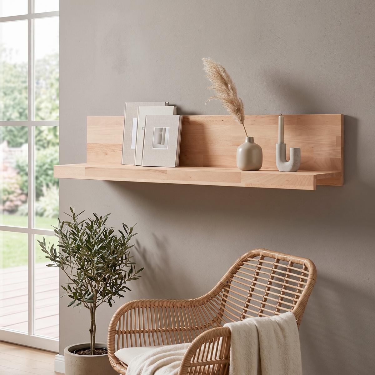 WANDBOARD Buchefarben, B: 150 cm - Buchefarben, Design, Holz (150/27/22cm) - MID.YOU