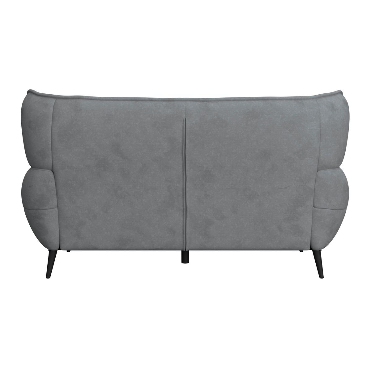 Dvoumístná pohovka PESCARA. antracitová - černá/antracitová, Moderní, textil (191/105/98cm)