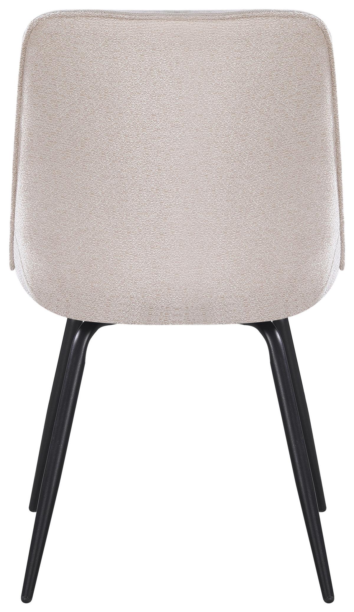 ŽIDLE NOVA - černá/béžová, Moderní, kov/textil (51cm) - Premium Living