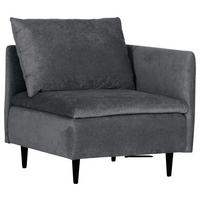 Sofaelement Fynn, Anthrazit B: 83 cm - Anthrazit/Schwarz, KONVENTIONELL, Textil (83/72/83cm) - MID.YOU