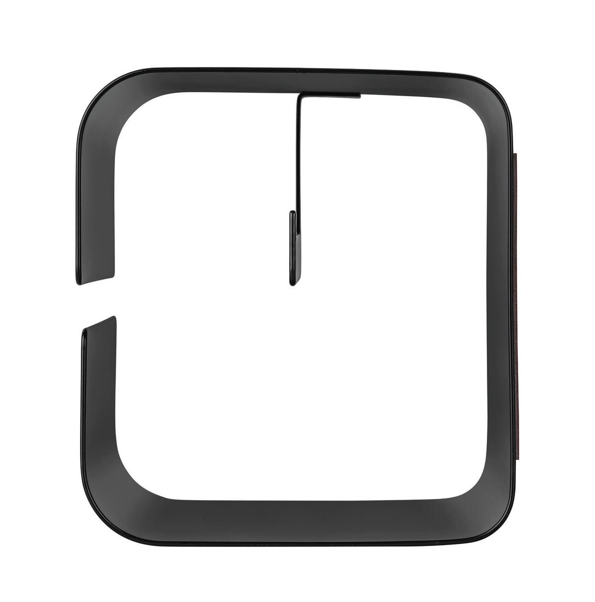 DRŽÁK NA TOALETNÍ PAPÍR TURBO-LOC LIZAN - černá, Moderní, kov (14/14,5/13,7cm) - Mömax