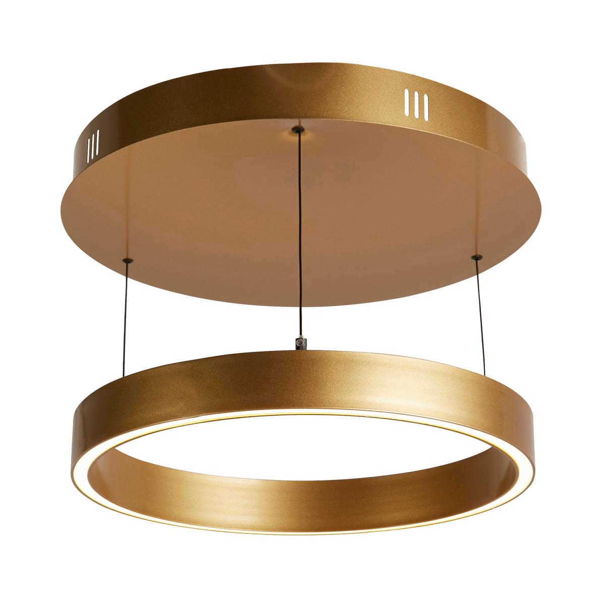 LED-Hängeleuchte 30410go - Goldfarben, Design, Metall (12,5/44cm)