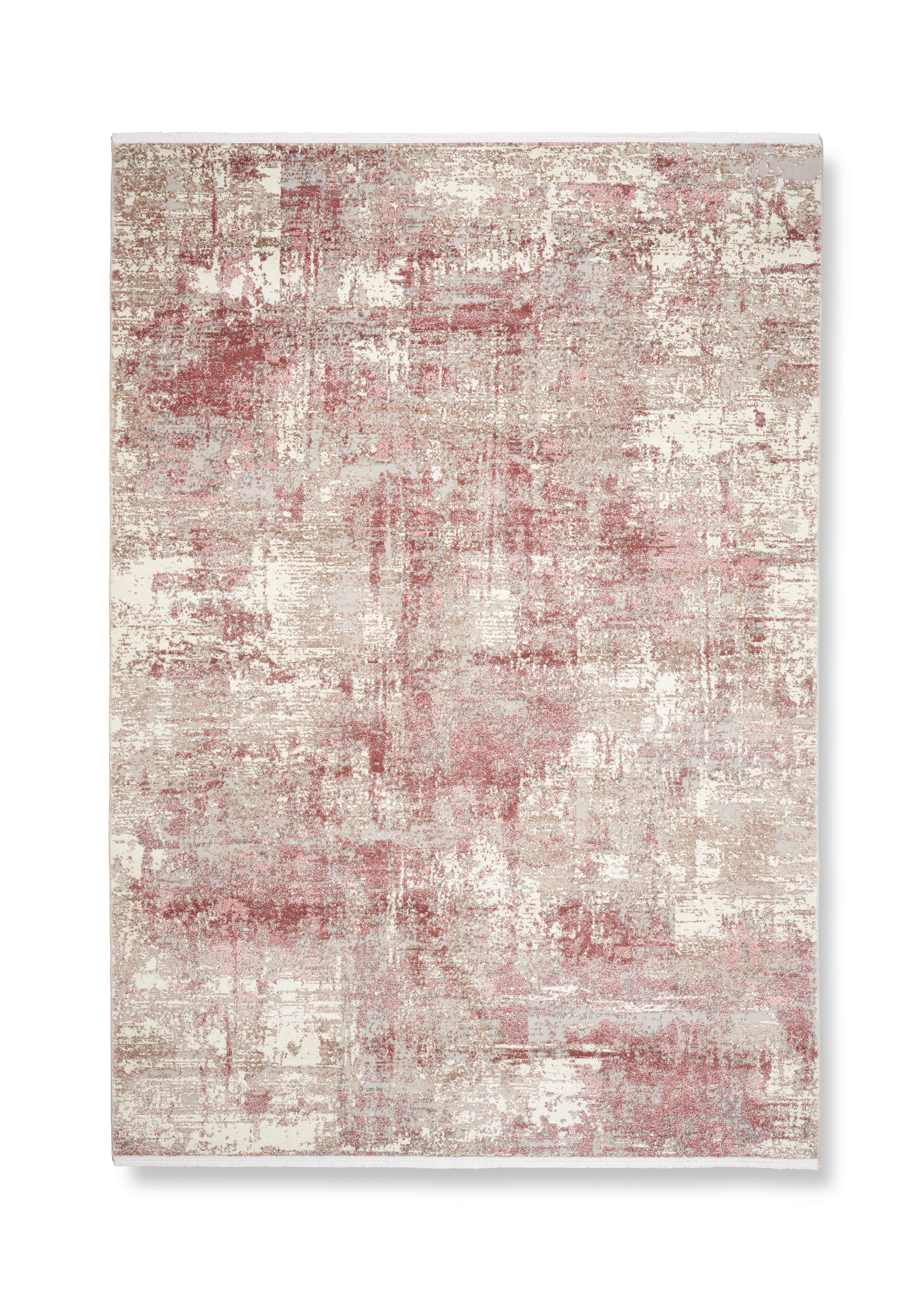 Tkaný Koberec Malik 2, 120/170cm - pink/krémová, Moderní, textil (120/170cm) - Modern Living