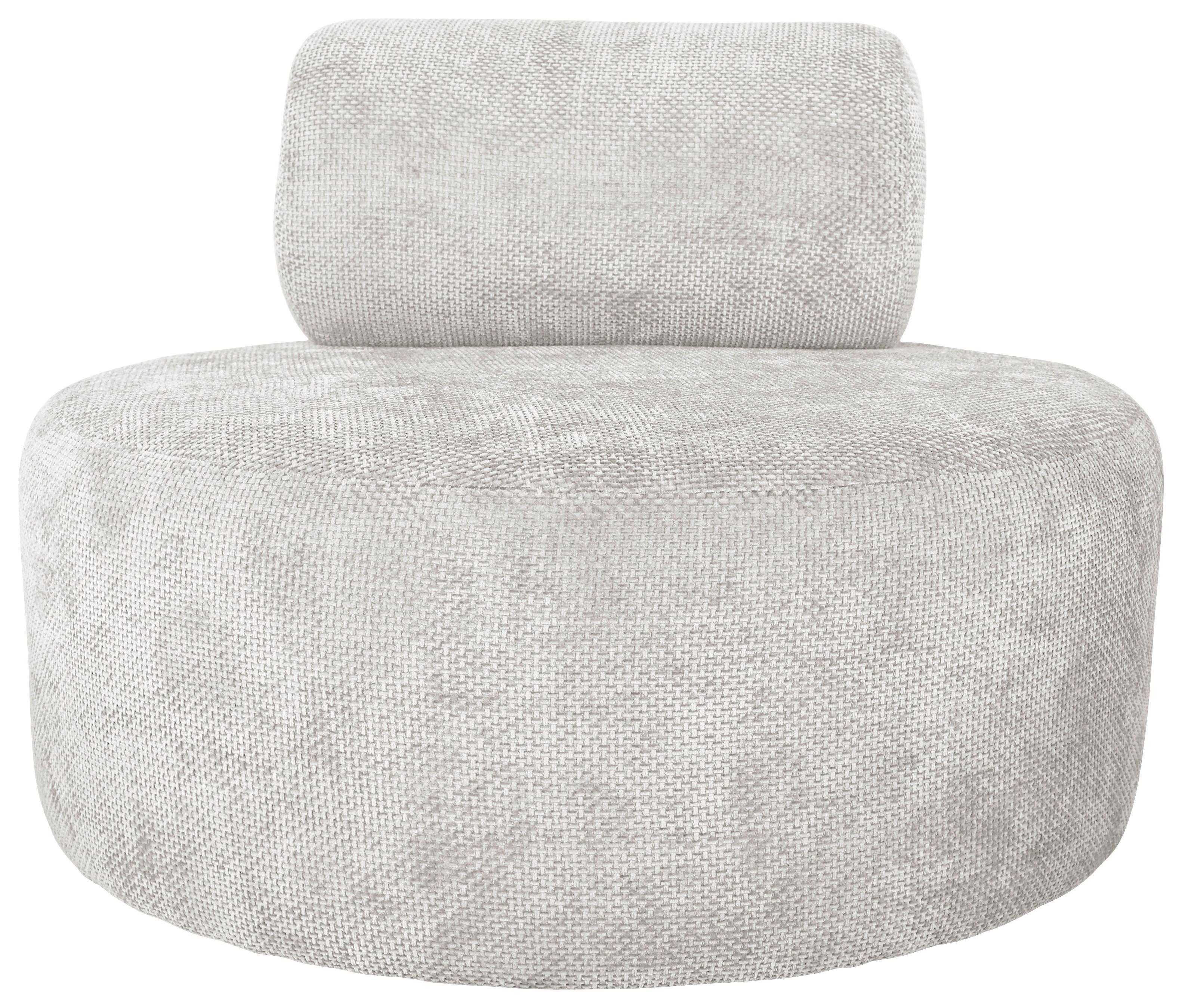 Relaxsessel Moss Weiß B: 88 cm - Schwarz/Weiß, Basics, Textil (88/70/88cm) - Livetastic
