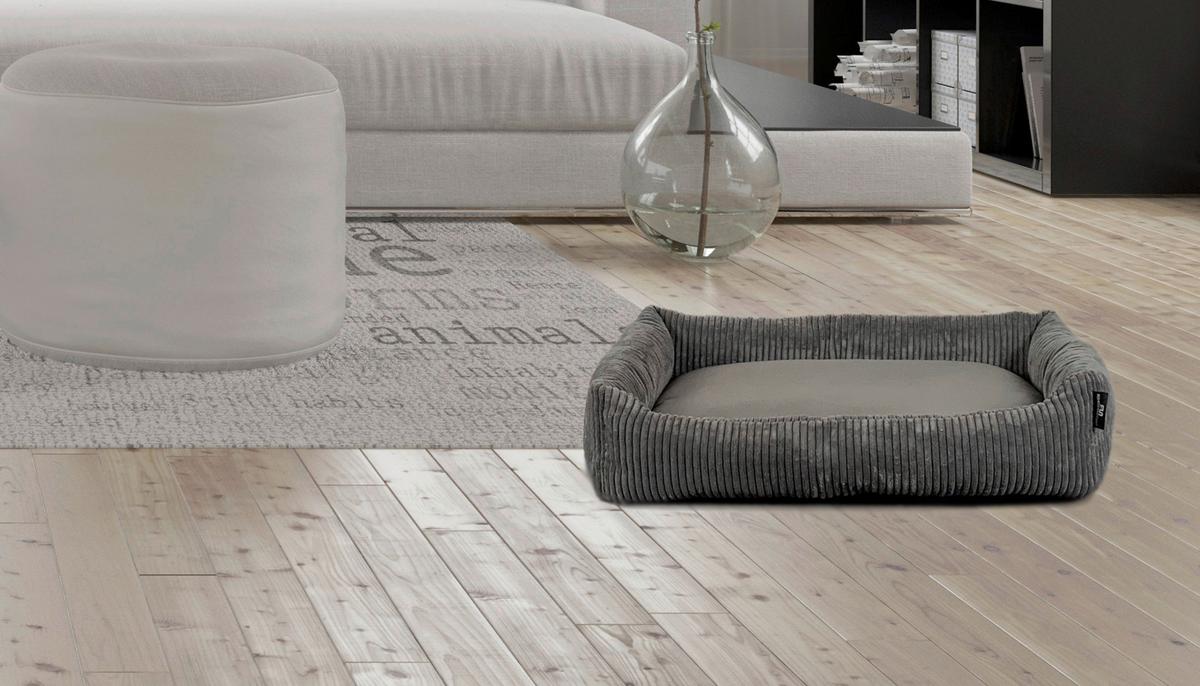 Hundebett Balu Grau L: 70 cm - Grau, KONVENTIONELL, Textil (70/49/15cm)