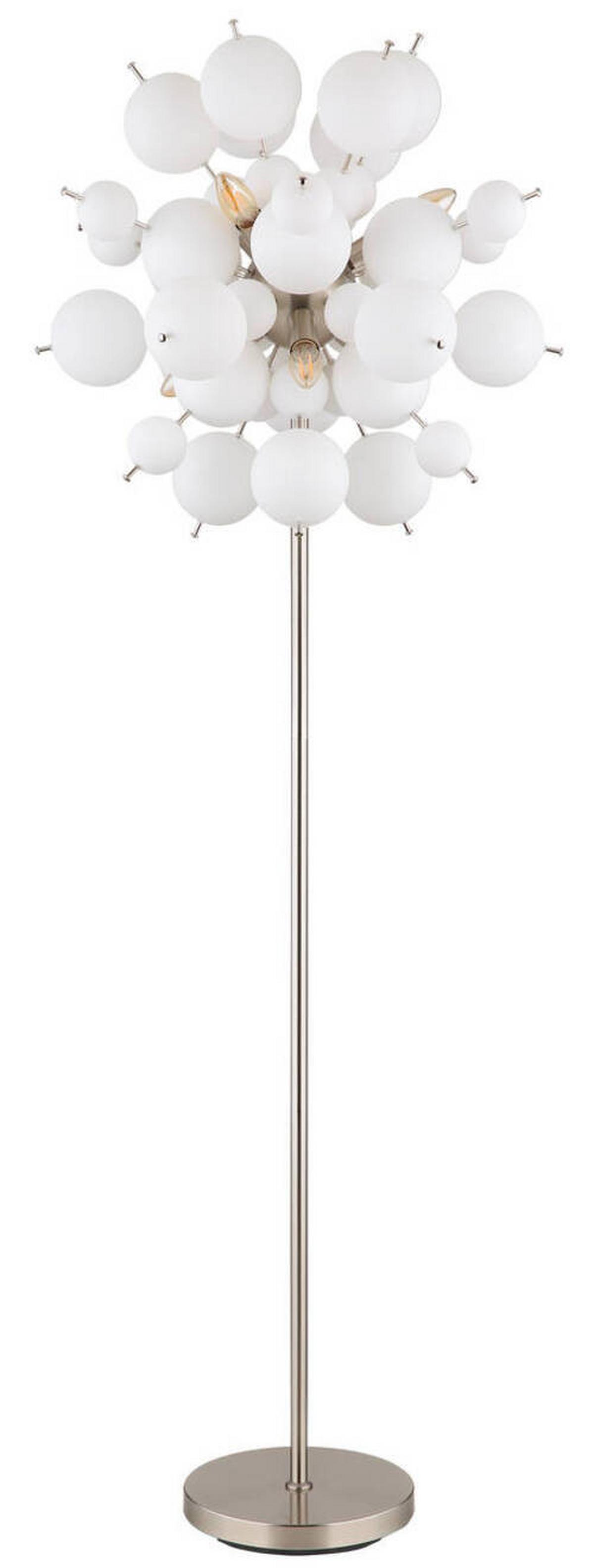 Állólámpa 15633so - nikkel, Design, Üveg/fém (55/155cm) - Globo