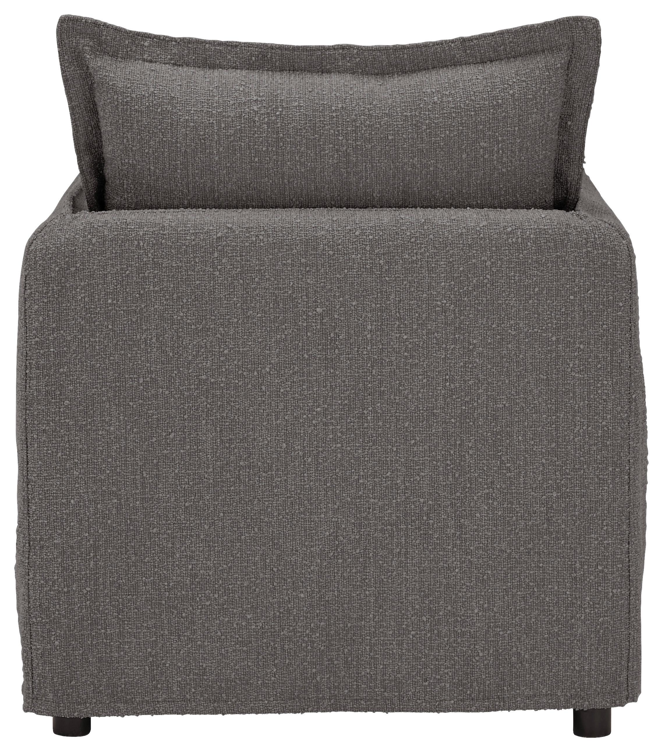 Sessel Toscana - Schwarz/Grau, Trend, Textil (120/82/98cm) - Livetastic