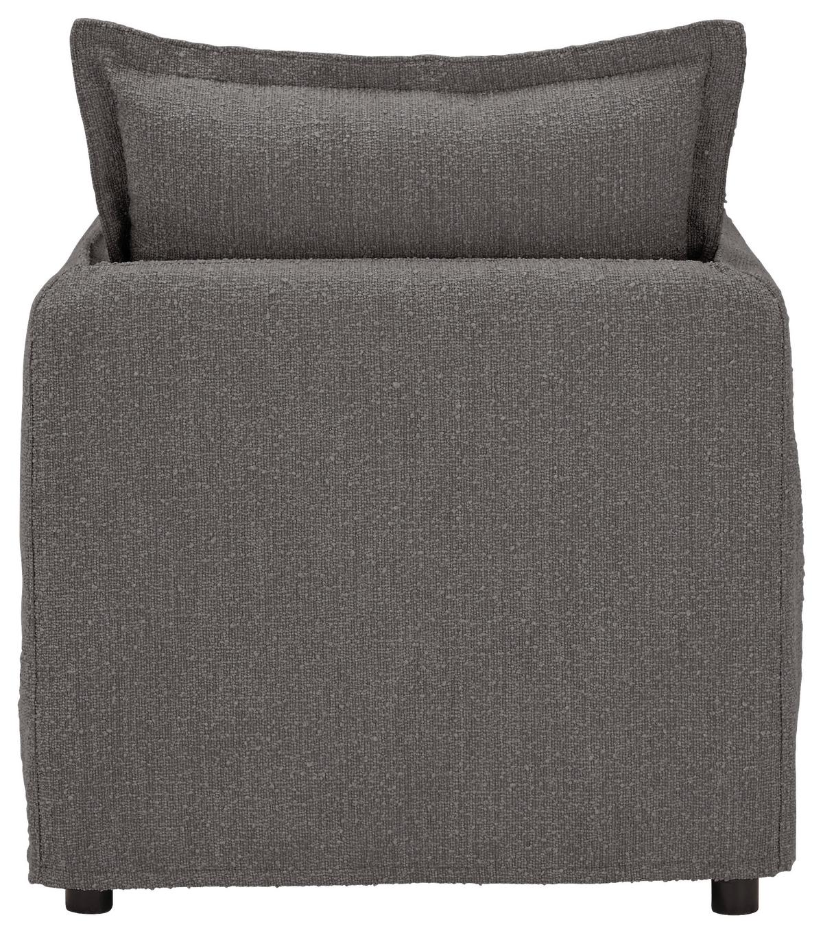 Sessel Toscana - Schwarz/Grau, Trend, Textil (120/82/98cm) - Livetastic