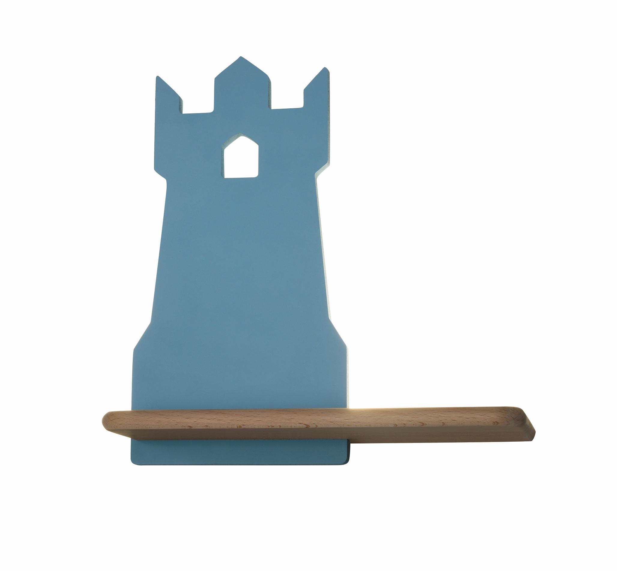 KINDERWANDLEUCHTE 21-84729 TOWER - Blau, Basics, Holz/Holzwerkstoff (27/12/28.5cm)