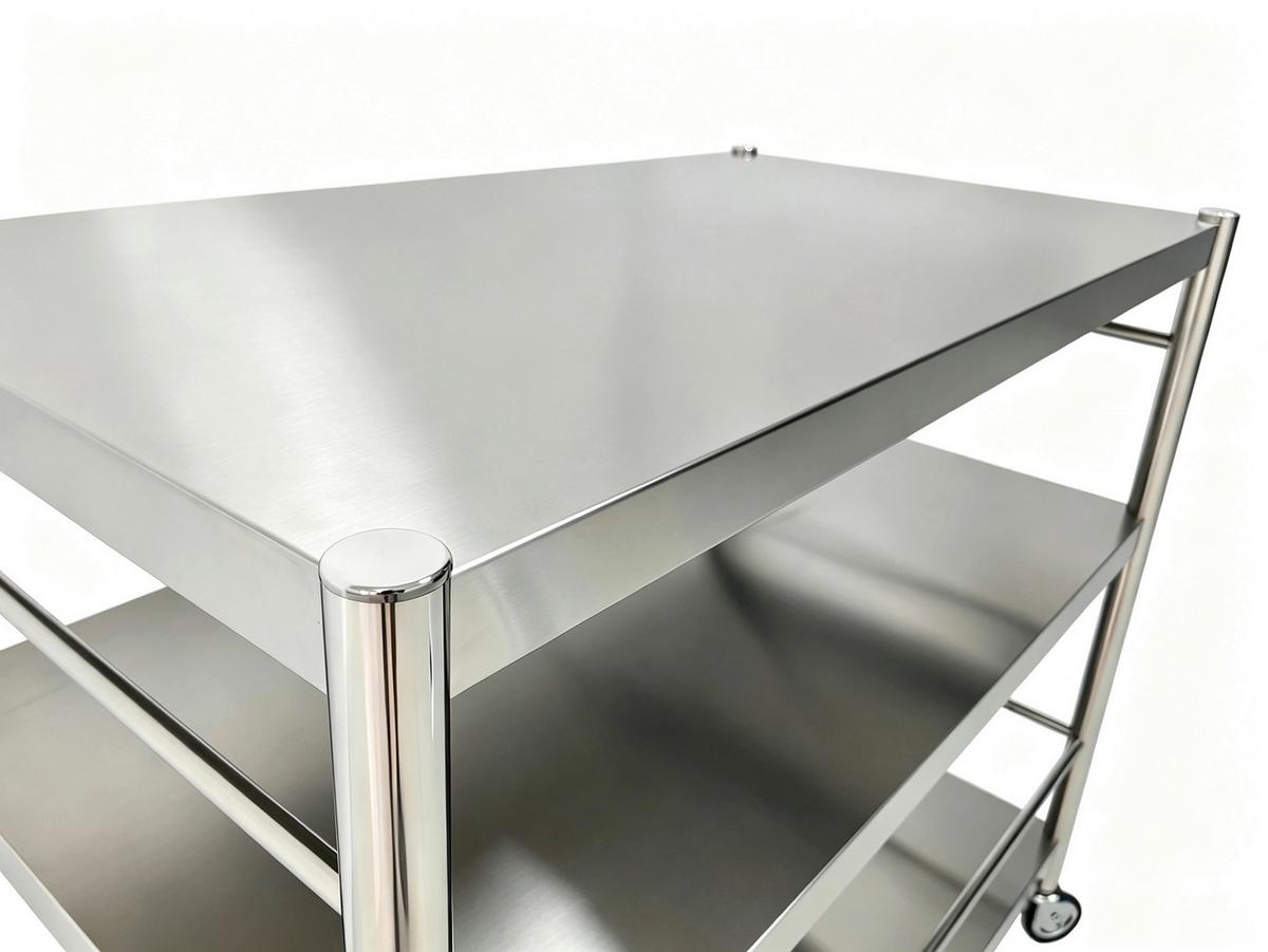 SERVÍROVACÍ VOZÍK SANDRO -EXKLUSIV- - černá/barvy stříbra, Konvenční, kov/plast (95/88/55cm) - Mömax