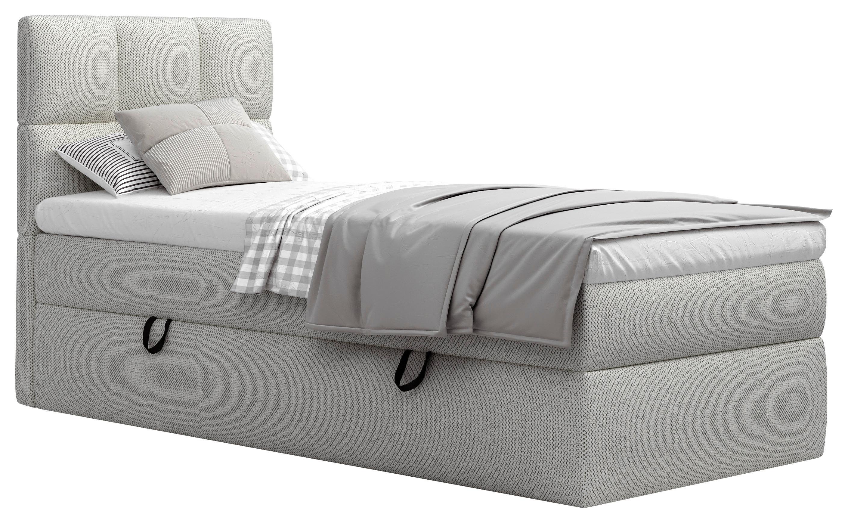 Boxbett Polly - Greige/Schwarz, MODERN, Holz/Holzwerkstoff (90/200cm) - MID.YOU