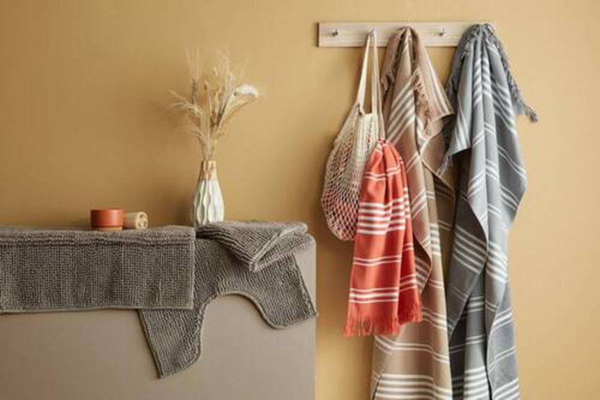 Předložka do koupelny Nelly, 60/90cm, šedohnědá - šedohnědá, textil (60/90cm) - Modern Living
