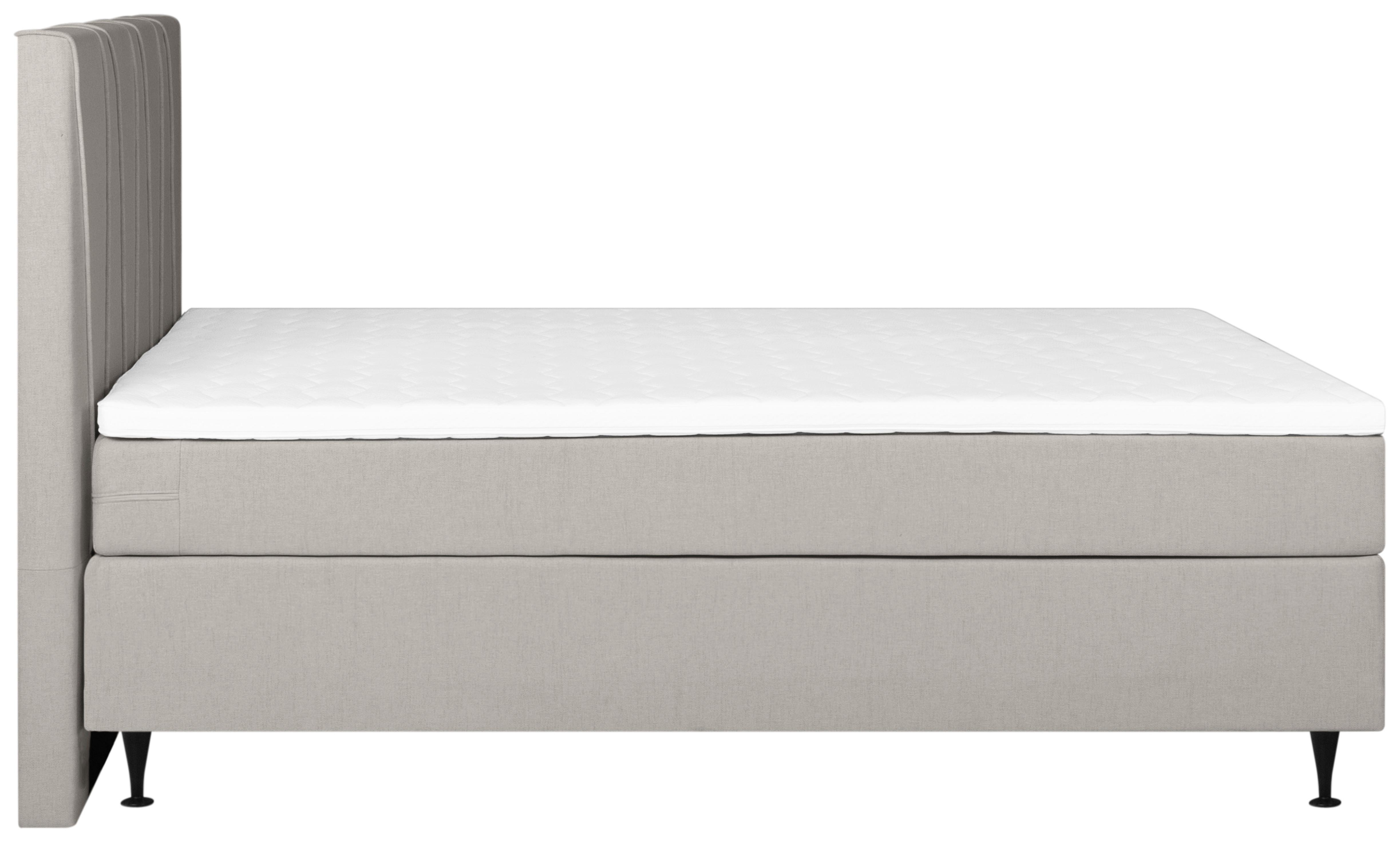 MID.YOU Boxspringbett Mit Topper 140x200 Cm Wels, Beige Online Kaufen ...