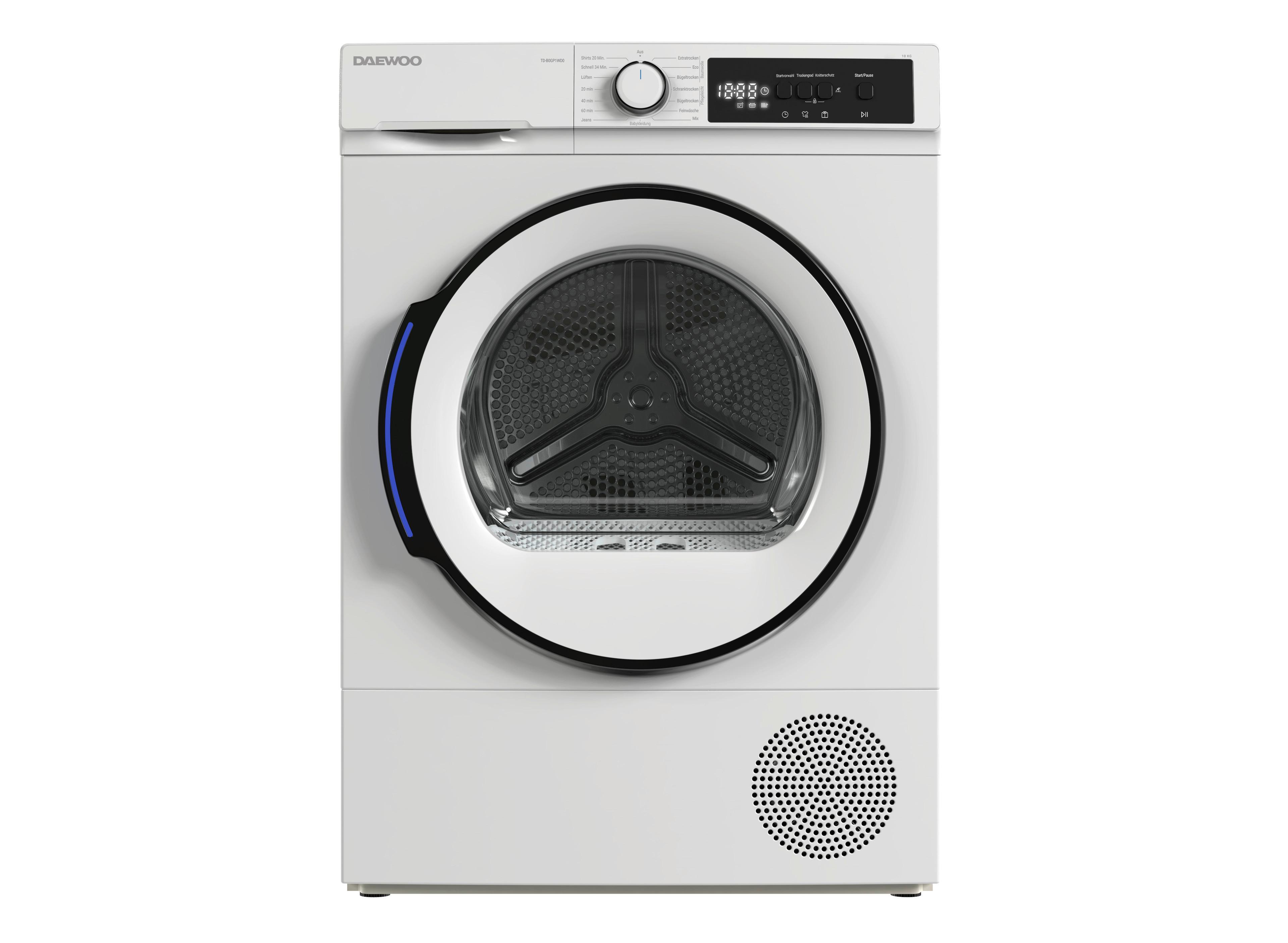 Wärmepumpentrockner 10840717 - Td-B0gp1wd0-De - Weiß, Basics, Metall (59.6/84.5/60.9cm) - Daewoo