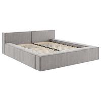 Polsterbett inkl. Lattenrost 180x200 - Beige/Hellgrau, Basics, Holz/Textil (180/200cm) - Livetastic