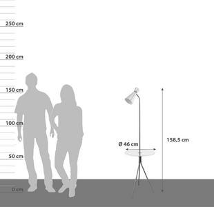 Stehleuchte mit ca. 190 cm Höhe Stehleuchte mit ca. 190 cm Höhe