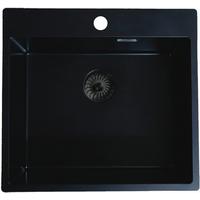 Spüle Caqpp50kr10bk-Eb - MODERN, Stein (54cm)