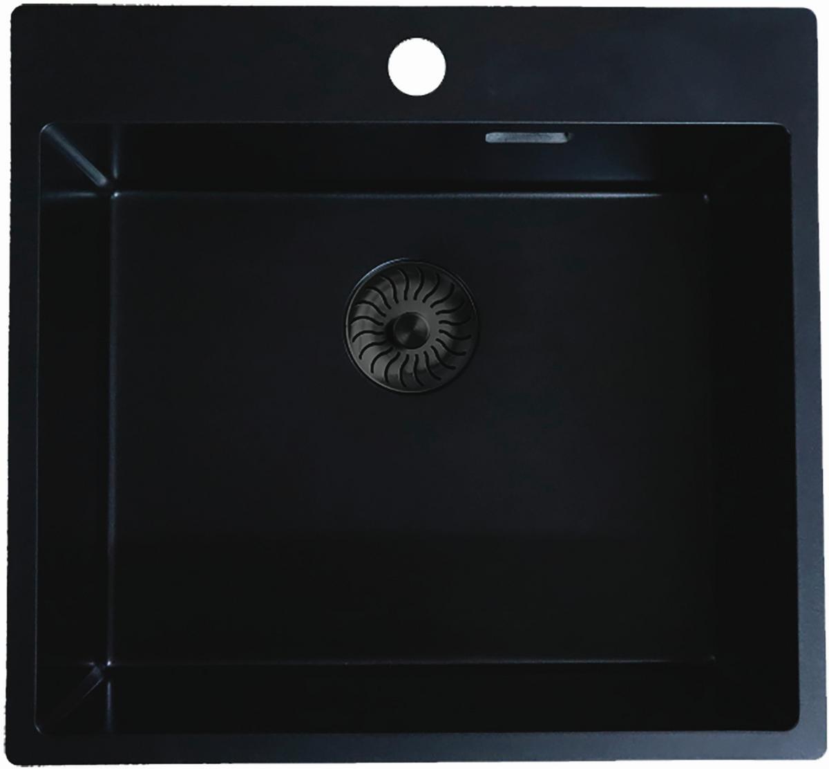 Spüle Caqpp50kr10bk-Eb - MODERN, Stein (54cm)