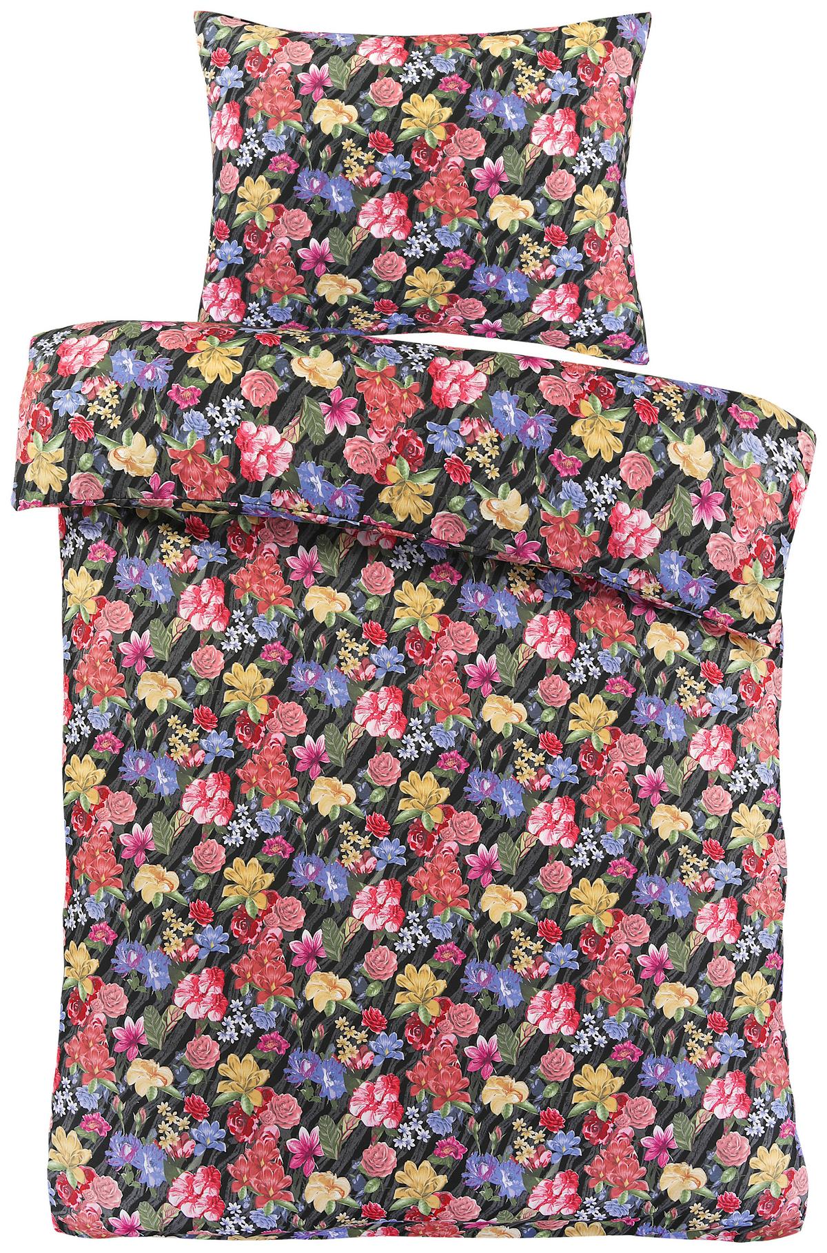 Ágyneműhuzat-garnitúra Paola - lila/sárga, Romantik / Landhaus, textil - James Wood