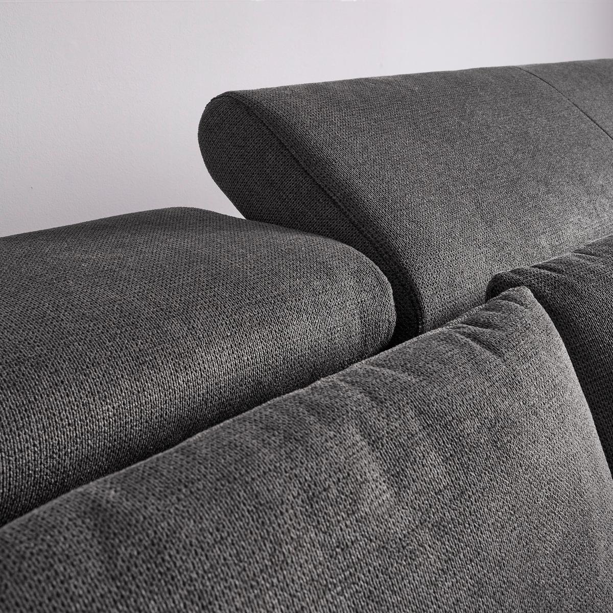 Sedací souprava Orion tmavě šedá - šedá/barvy chromu, Moderní, kov/textil (310/70-88/225cm)