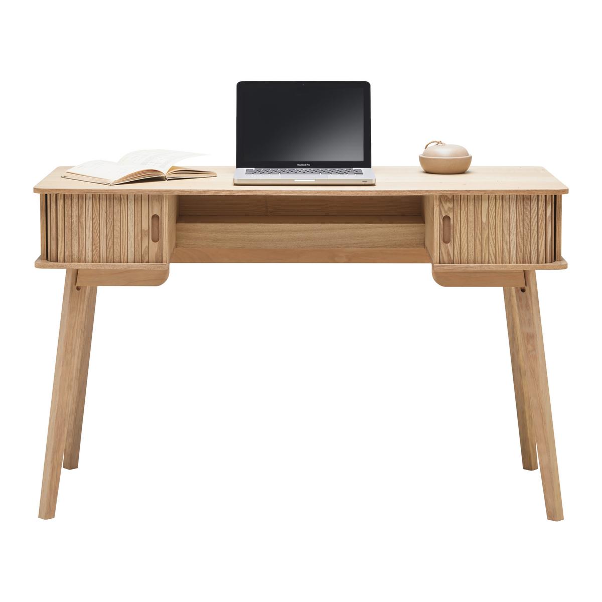 Schreibtisch Skandy Naturfarben - přírodní barvy, Moderní, dřevo/kompozitní dřevo (120/75/48cm) - Premium Living