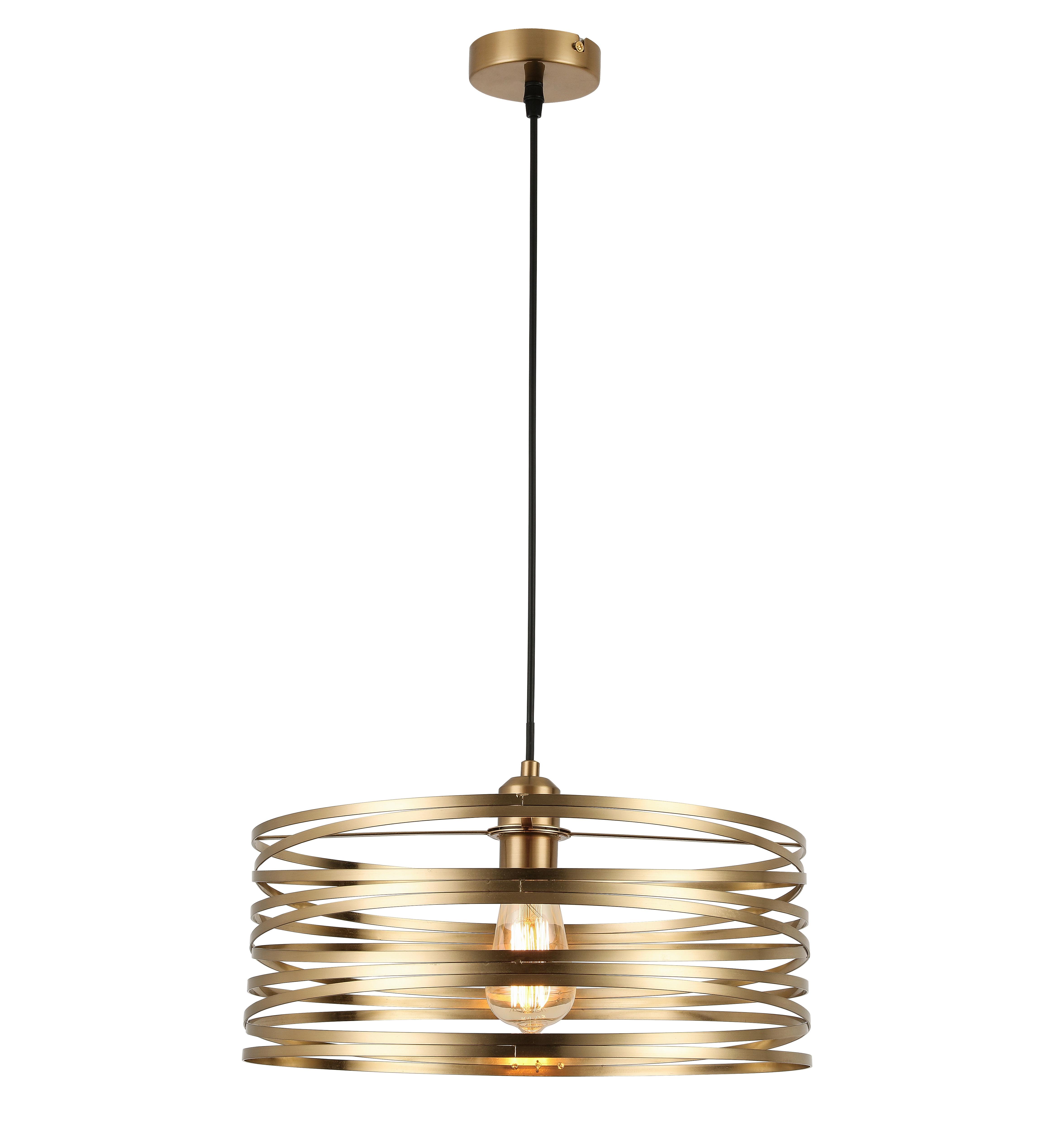 Závěsné svítidlo Silvain,P/V:40/120cm,mosazná - černá/barvy mosazi, Moderní, kov/plast (40/120cm) - Modern Living