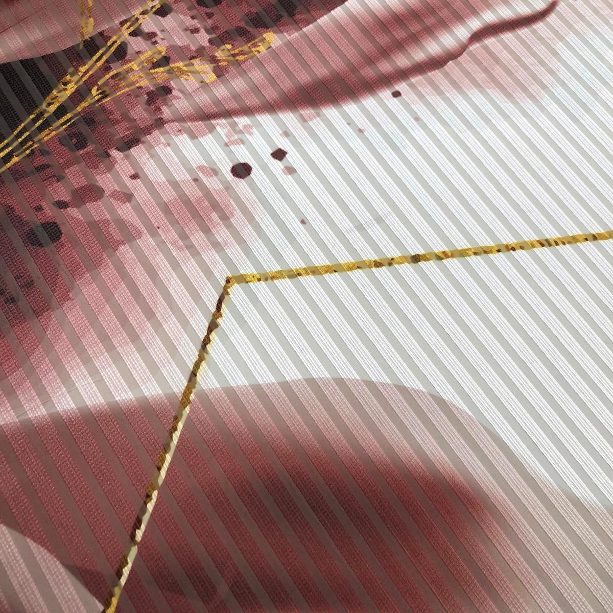 Flächenvorhang Signa - Rosa, Natur, Textil (60/245cm)