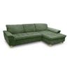 Ecksofa Mit Schlaffunktion Franzi Grün - Eichefarben/Grün, KONVENTIONELL, Textil (281/170cm) - MID.YOU