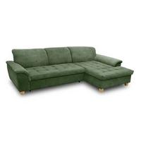 Ecksofa Mit Schlaffunktion Franzi Grün - Eichefarben/Grün, KONVENTIONELL, Textil (281/170cm) - MID.YOU