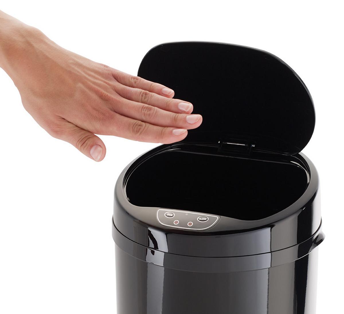 ODPADKOVÝ KÔŠ IR SENSOR - BLACK - 42L - čierna, Trend, kov/plast (31/31/79,5cm) - Echtwerk